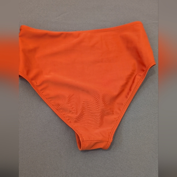 AERO Vibrant Orange High-Waisted Bikini Bottom - Picture 3 of 4